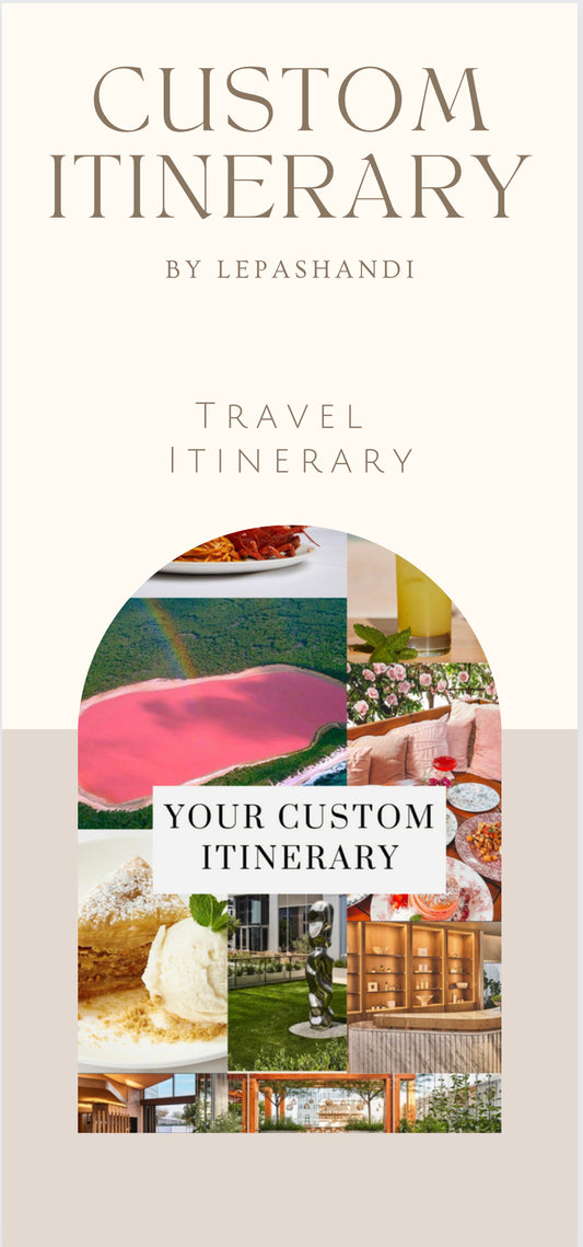 Custom Itinerary Deposit